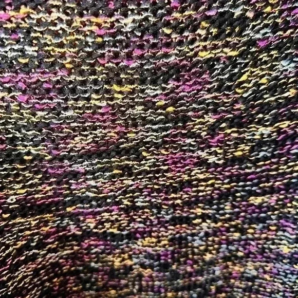 Vertigo Paris size large black /multicolor cardigan sweater. VGUC. Large buttons - Picture 4 of 6